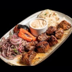 Lamb Shish Kebab.