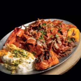 Iskender Kebab.