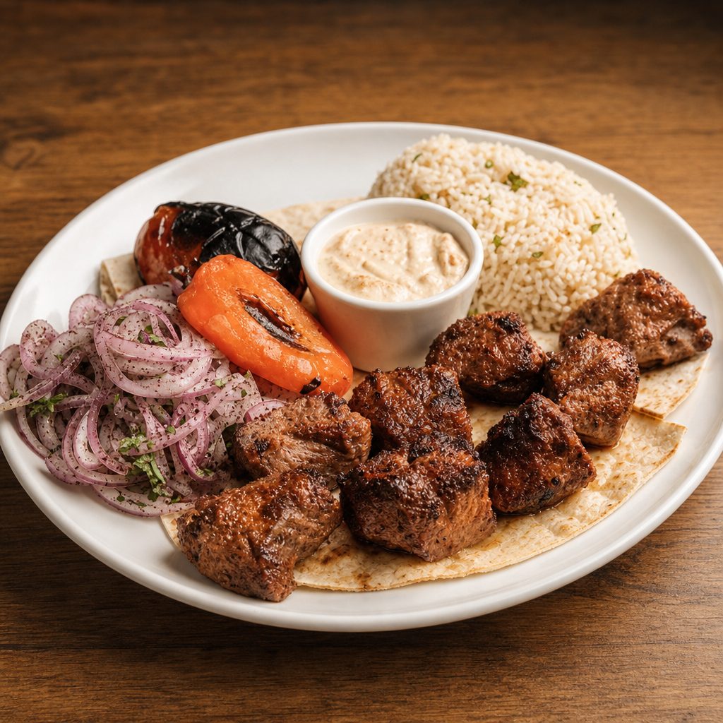 Lamb Shish Kebab.