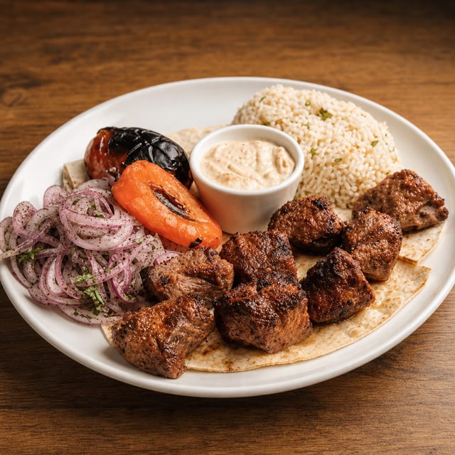 Lamb Shish Kebab.
