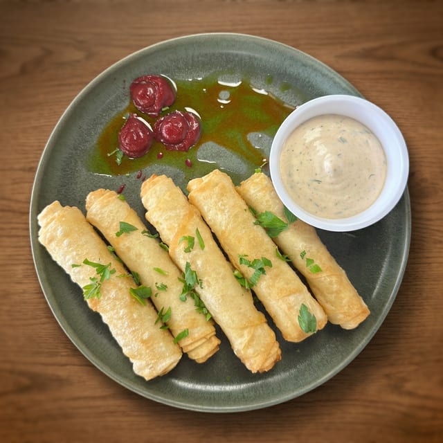 Feta Cigar Rolls.